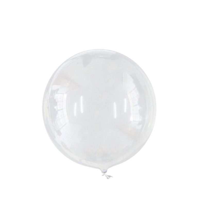 Balão Bubble 18" Transparente com 50 unidades Art Lille