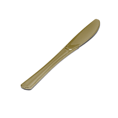 Faca Refeição Linha Gold Premium com 8 unidades Silver Festas