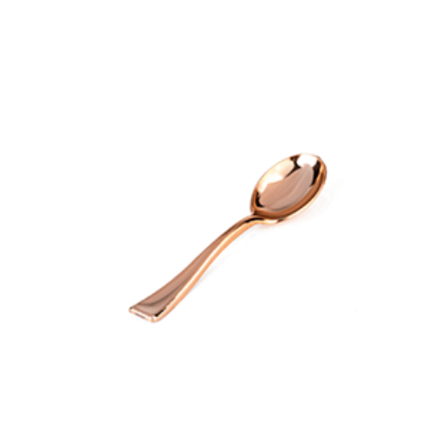 Mini Colher Linha Rose Premium com 20 unidades Silver Festas