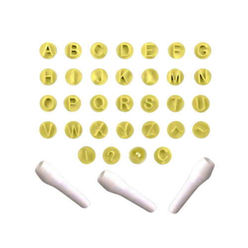 Kit Carimbo Letras Blue Star